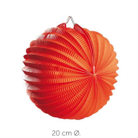Farol Esferico Naranja - Guirnaldas