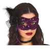 Antifaz Con Flor Morado de Lentejuelas - Mascaras y Antifaces