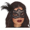 Antifaz Bordado Negro con Velo - Mascaras y Antifaces