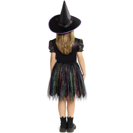 Disfraz De Brujas Lentejuelas para niñas - Disfraces Halloween Brujas y Hechiceras - Disfraces de Brujas y Hechiceros para Niña