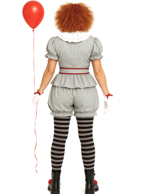 Disfraz De Payasa Asesina IT Mujer - Disfraces de Halloween Pennywise - Disfraces de Payaso Asesino de Cine Adulto