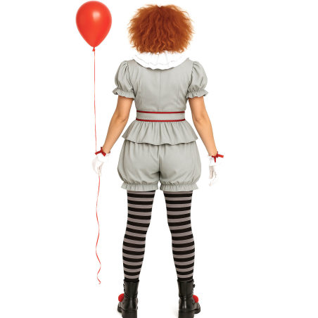 Disfraz De Payasa Asesina IT Mujer - Disfraces de Halloween Pennywise - Disfraces de Payaso Asesino de Cine Adulto