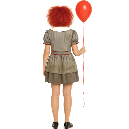 Disfraz De Payasa Asesina IT Mujer - Disfraces de Halloween Pennywise - Disfraces de Payaso Asesino de Cine Adulto