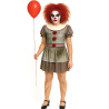 Disfraz De Payasa Asesina IT Mujer - Disfraces de Halloween Pennywise - Disfraces de Payaso Asesino de Cine Adulto