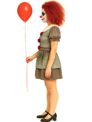 Disfraz De Payasa Asesina IT Mujer - Disfraces de Halloween Pennywise - Disfraces de Payaso Asesino de Cine Adulto