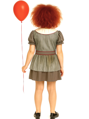 Disfraz De Payasa Asesina IT Niña - Disfraces de Halloween Pennywise - Disfraces de Payaso Asesino de Cine Infantiles