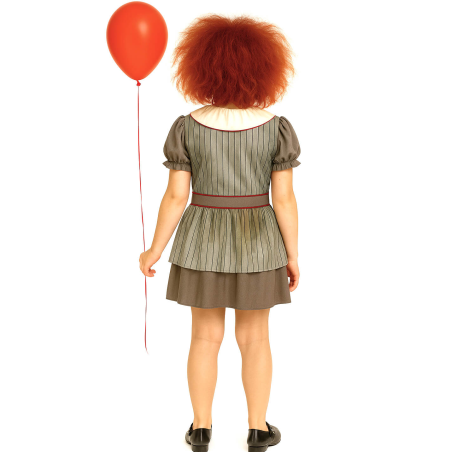 Disfraz De Payasa Asesina IT Niña - Disfraces de Halloween Pennywise - Disfraces de Payaso Asesino de Cine Infantiles