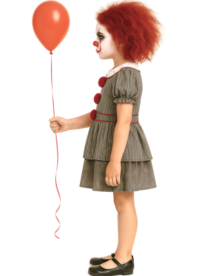 Disfraz De Payasa Asesina IT Niña - Disfraces de Halloween Pennywise - Disfraces de Payaso Asesino de Cine Infantiles