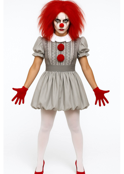 Disfraz De Payasa Asesina IT Mujer - Disfraces de Halloween Pennywise
