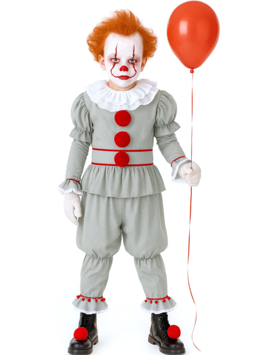 Disfraz De Payaso Asesino It Niño - Disfraces de Halloween Pennywise - Disfraces de Payaso Asesino de Cine Infantiles