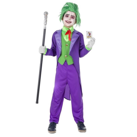 Disfraz de Joker Morado para Niño - Disfraces Halloween Payasos