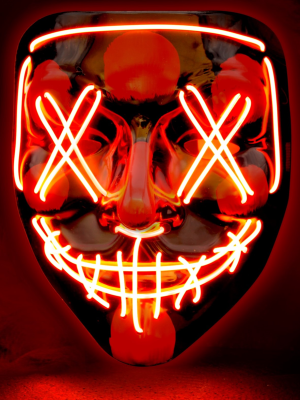 Mascara Asesino Purgador Con Luz Led Roja - Mascaras de la Purga - Complementos de la Purga