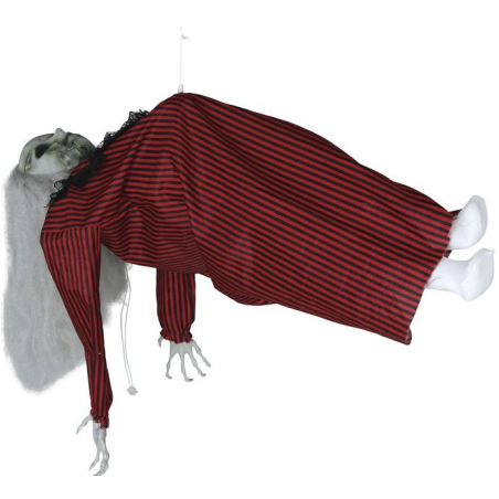 Muerta Levitando con Luz Sonido y Movimiento - Decoración Halloween - Muñecos