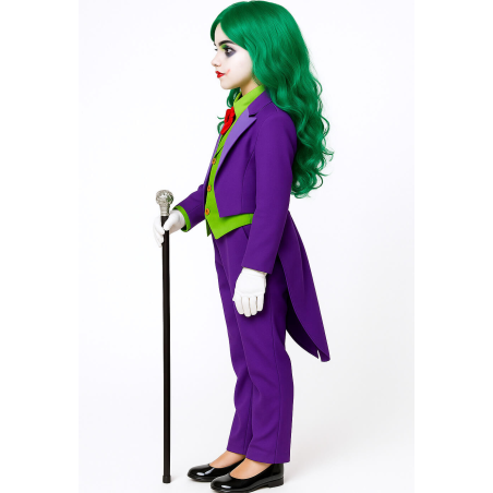 Disfraz de Joker Morado para Niña - Disfraces Halloween Payasos - Disfraces de Joker y Joker Baby Infantiles
