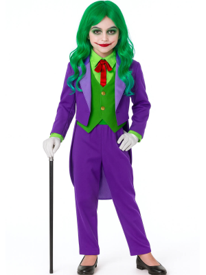 Comprar Disfraz de Joker Morado para Niña - Disfraces Halloween Payasos Infantiles