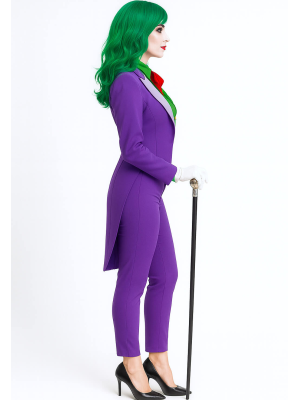 Disfraz de Joker Morado para Mujer - Disfraces Halloween Payasos - Disfraces de Joker Y Joker Baby Adulto
