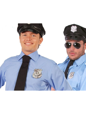 Placa De Policia Metal - Complementos de Policias y Presos