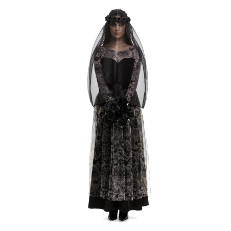 Disfraz de Novia Cadaver Gotica para Mujer - Disfraces Halloween Zombies - Disfraces de Zombies para Mujer