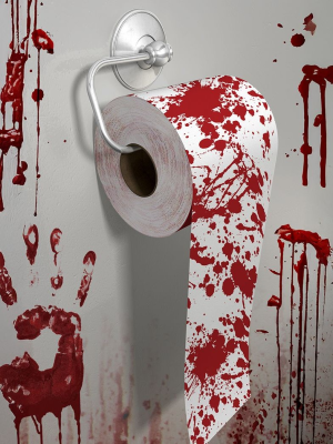 Rollo WC ensangrentado - Decoración Halloween