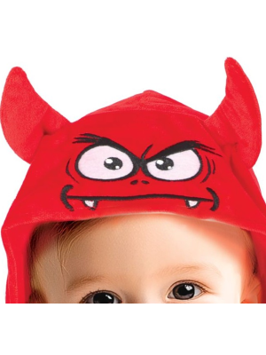 Disfraz de Demonio Poncho para Bebe - Disfraces Halloween Demonios - Disfraces de Angeles y Demonios para Bebes