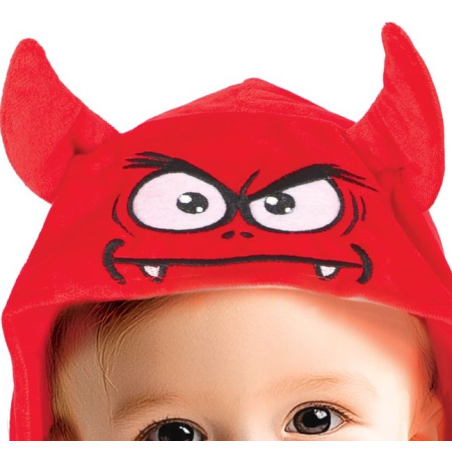 Disfraz de Demonio Poncho para Bebe - Disfraces Halloween Demonios - Disfraces de Angeles y Demonios para Bebes
