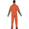 Disfraz de Convicto Tatuado Naranja para Hombre - Disfraces de Presidiarios - Disfraces de Policias y Presos para Hombres