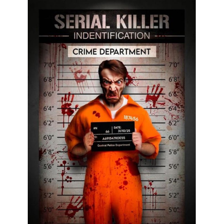 Photocall Asesino Convicto Tela 120x200 cm - Decoracion Halloween - Otros