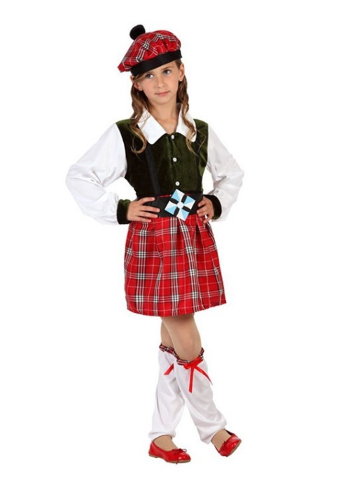 Disfraz de Escocesa Niña - Disfraces Escoceses para Niñas