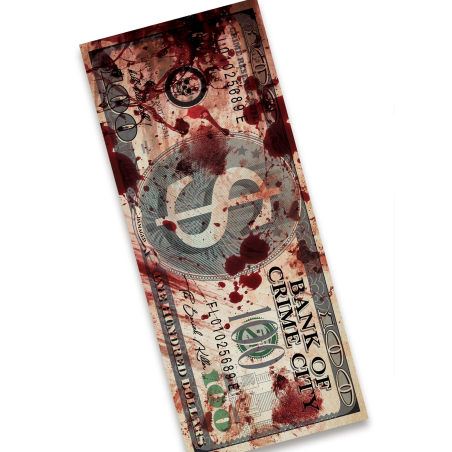 Billetes falsos Ensangrentados - Dinero de mentira - Accesorios