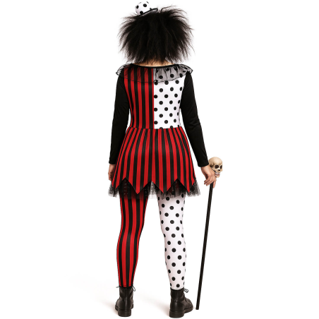 Disfraz De Payasa Negra - Disfraces de Payasos Halloween - Disfraces de Payasos Siniestros para Mujer