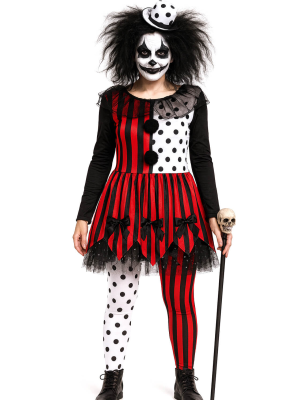 Disfraz De Payasa Negra - Disfraces de Payasos Halloween - Disfraces de Payasos Siniestros para Mujer