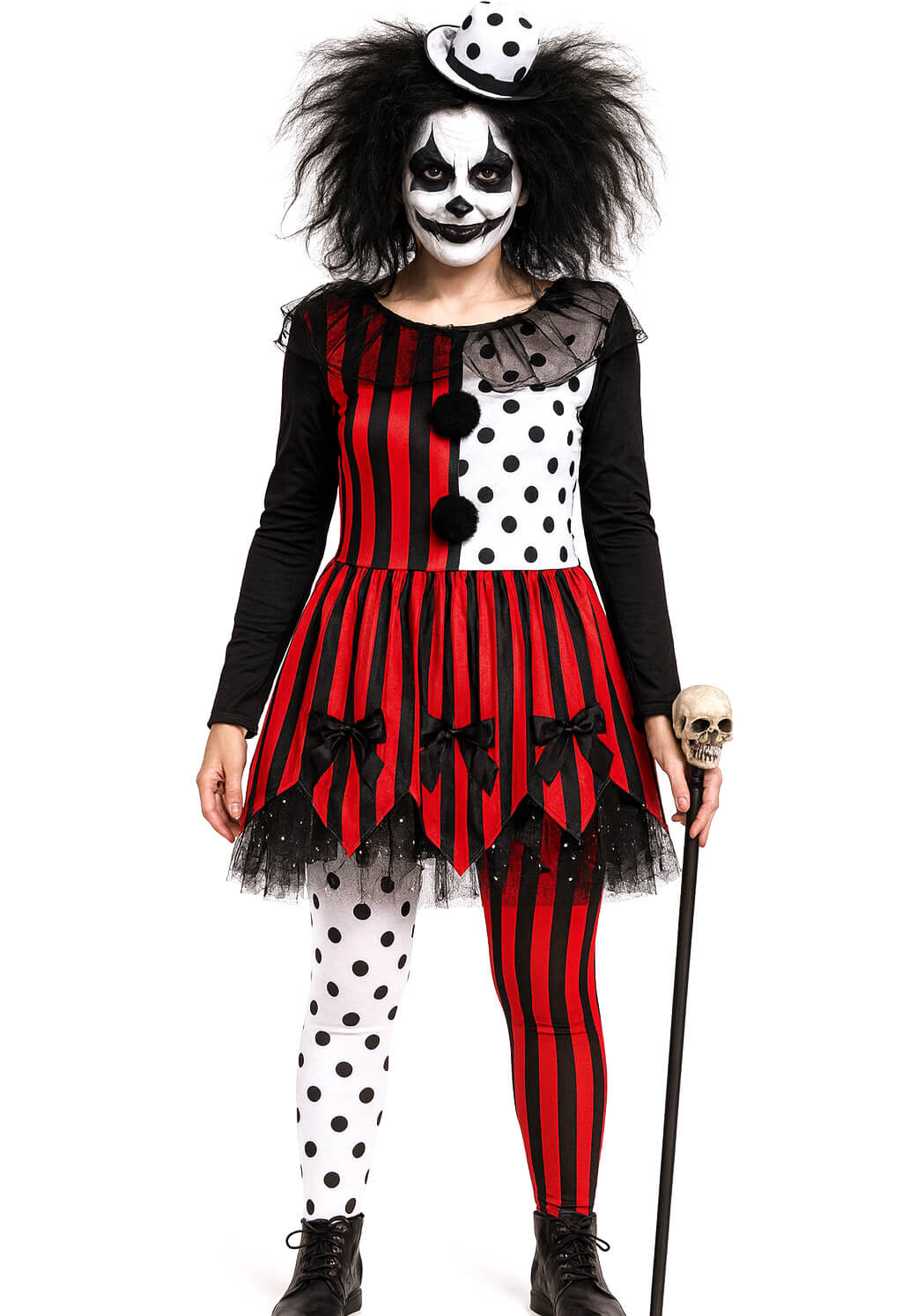 Disfraz de Payaso Asesino para mujer Disfraces de Halloween para