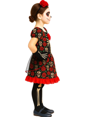 Disfraz De Catrina Infantil - Disfraces de Esqueleto para Niñas