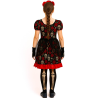 Disfraz de Catrina Corto para Mujer - Disfraces Halloween Esqueletos - Disfraces de Esqueleto para Mujer