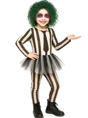 Disfraz De Bitelchus Tutú Niña - Disfraces Beetlejuice