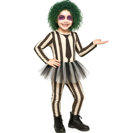 Disfraz De Bitelchus Tutú Niña - Disfraces Beetlejuice
