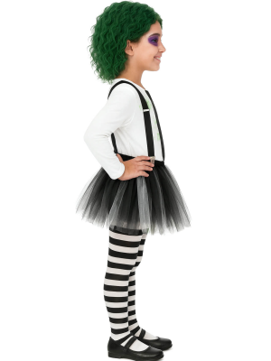 Disfraz De Bitelchus Niña Tutu - Disfraces De Halloween Beetlejuice - Disfraces Bitelchus - Beetlejuice Infantiles