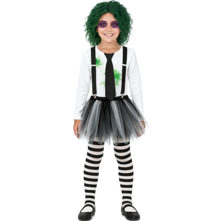 Disfraz De Bitelchus Niña Tutu - Disfraces De Halloween Beetlejuice - Disfraces Bitelchus - Beetlejuice Infantiles