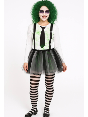 Disfraz De Bitelchus Mujer Tutu - Disfraces Halloween Beetlejuice - Disfraces Bitelchus - Beetlejuice Adulto