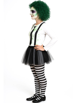 Disfraz De Bitelchus Mujer Tutu - Disfraces Halloween Beetlejuice - Disfraces Bitelchus - Beetlejuice Adulto
