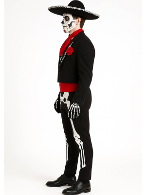 Disfraz de Esqueleto Mariachi para Hombre - Disfraces Halloween Calaveras