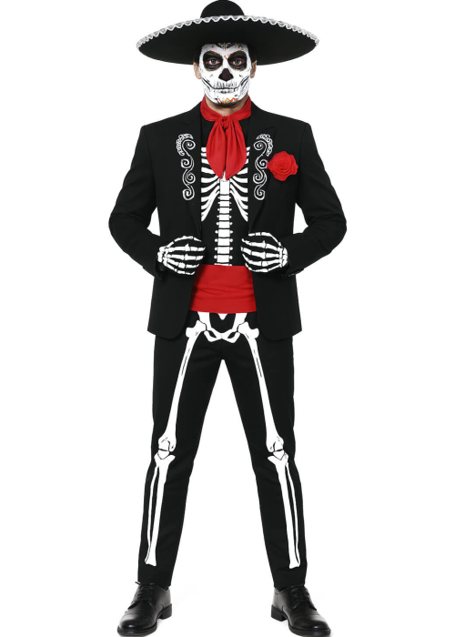 Disfraz de Esqueleto Mariachi para Hombre - Disfraces Halloween Calaveras