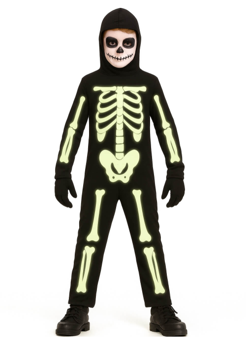 Disfraz De Esqueleto Fluorescente Infantil