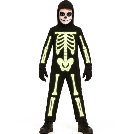 Disfraz de Esqueleto Fluorescente Infantil - Disfraces Calaveras y Esqueletos