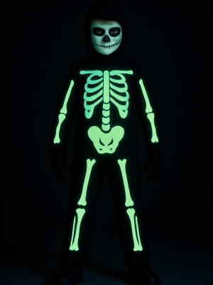 Disfraz De Esqueleto Fluorescente Infantil - Disfraces de Esqueleto para Niños