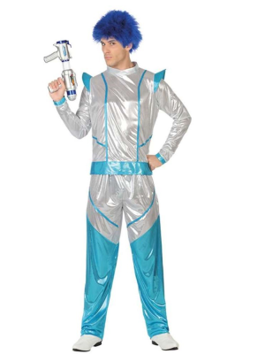 Disfraz de Galactico Azul - Disfraces del Espacio para  Hombre