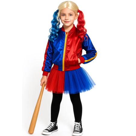 Disfraz de Harley Quinn para Niña - Disfraces Halloween Joker - Disfraces de Harley Quinn Infantiles
