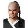 Calva con Trenza Negra - Pelucas