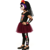 Disfraz De Catrina Tutu Flores Niña - Disfraces Esqueletos y Calaveras - Disfraces de Esqueleto para Niñas