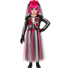 Disfraz De Catrina Rosa Largo Niña - Disfraces Esqueletos y Calaveras - Disfraces de Esqueleto para Niñas